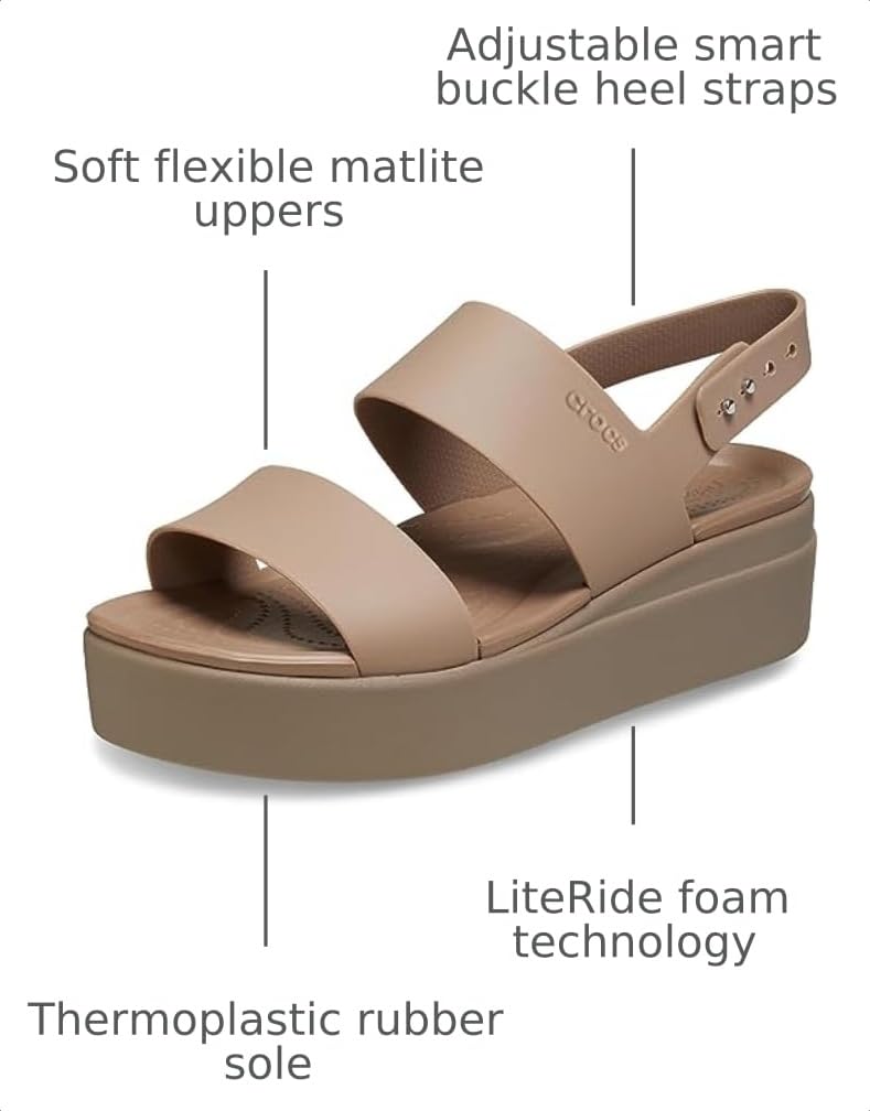 Crocs Women's Brooklyn Low Wedge Sandal