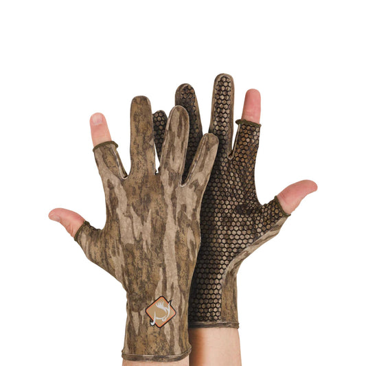 Drake Waterfowl Performance Stretch-Fit Shooter Turkey Lightweight Flexible Hunting Gloves with Silicone Grip Texture Palm