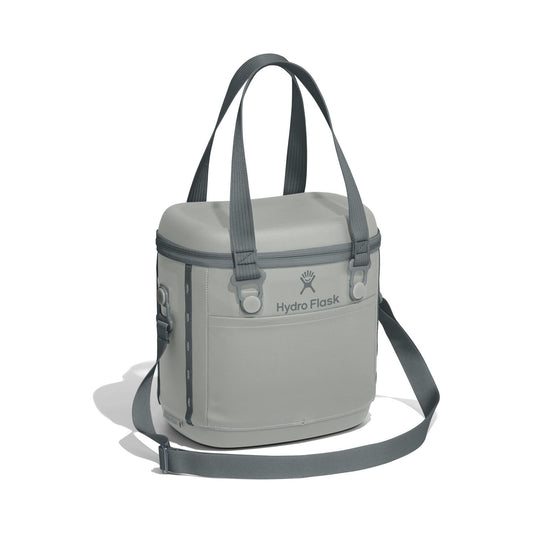 Hydro Flask Carry Out soft cooler tote in grey with shoulder strap