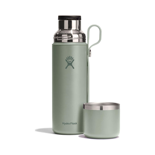 Hydro Flask insulated hot flask with integrated cup in sage green