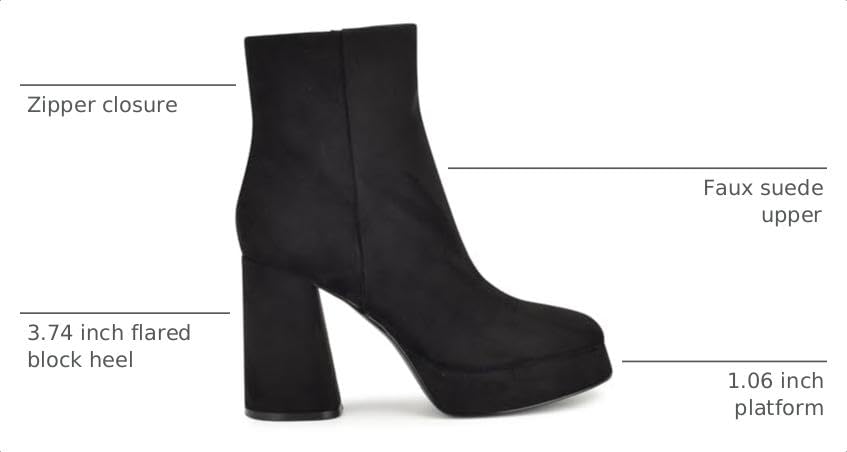 Nine West Women's Velo Block Heel Ankle Boot