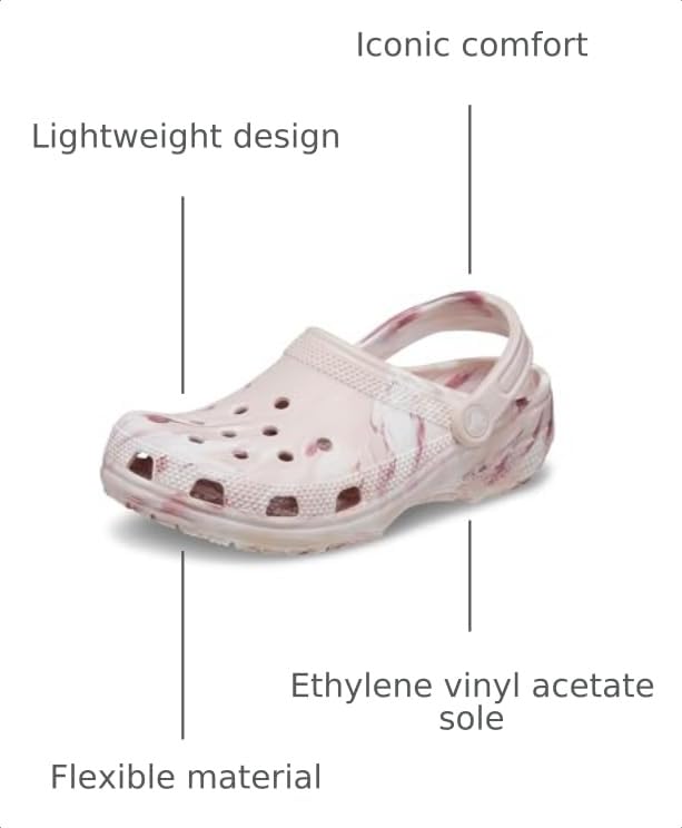 Crocs Unisex Classic Marbled Tie-Dye Clog