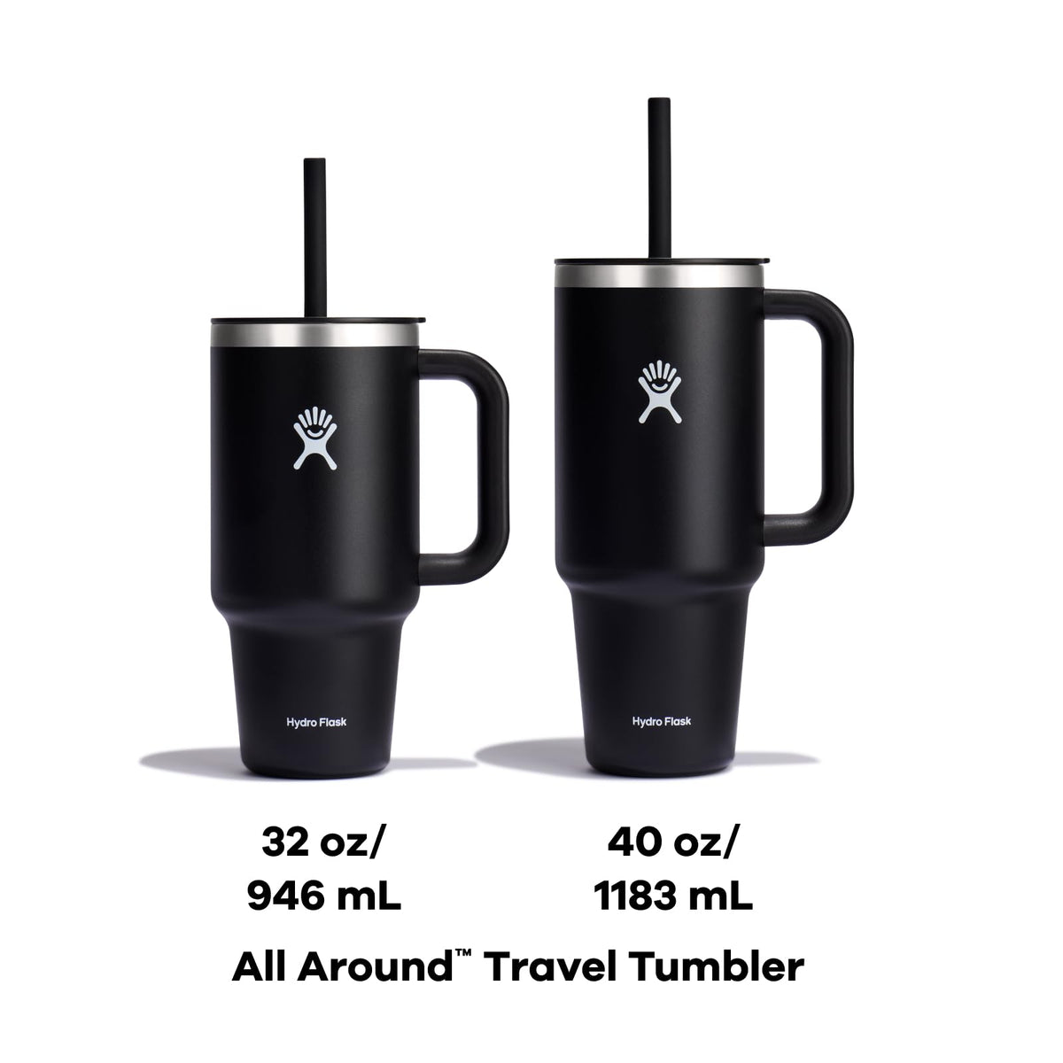 Hydro Flask Travel Tumbler with Handle, Lid and Straw
