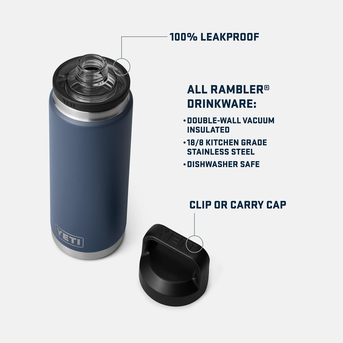 YETI Rambler 26 oz Bottle with Chug Cap