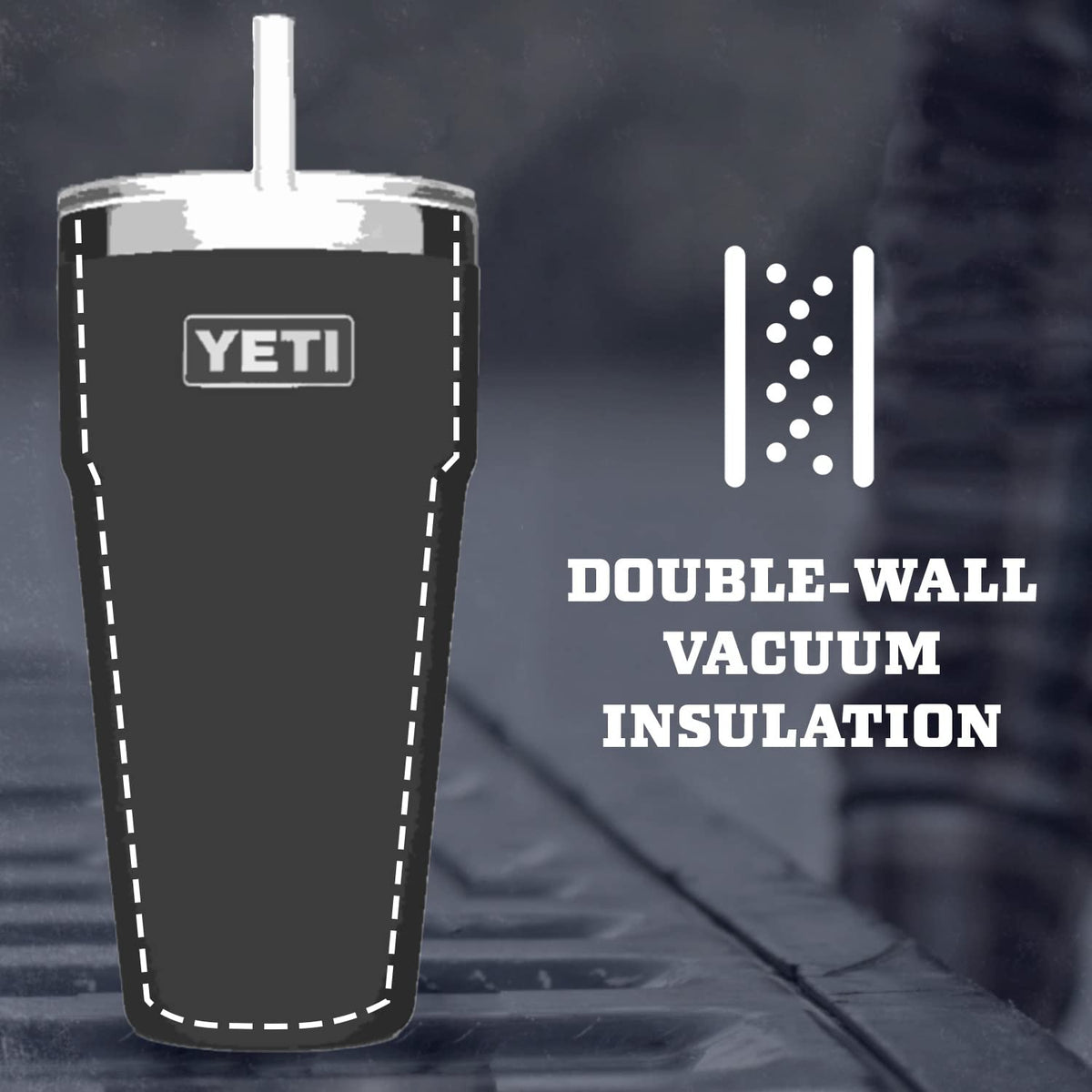 YETI Rambler 26 oz Straw Cup with Straw Lid