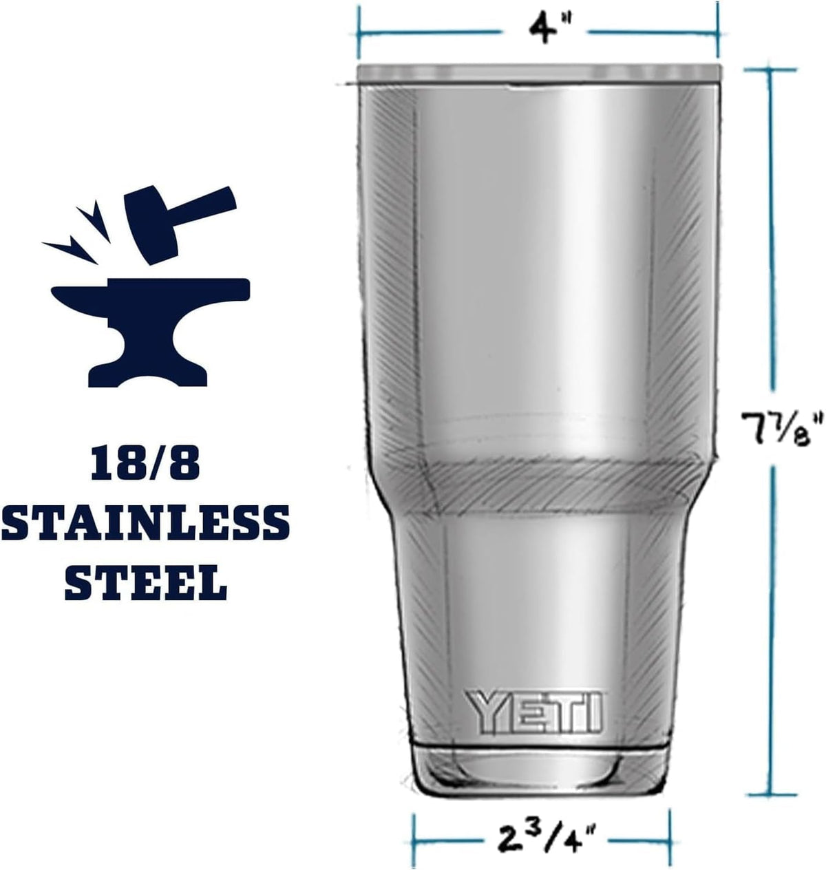 YETI Rambler 30 oz Tumbler with MagSlider Lid