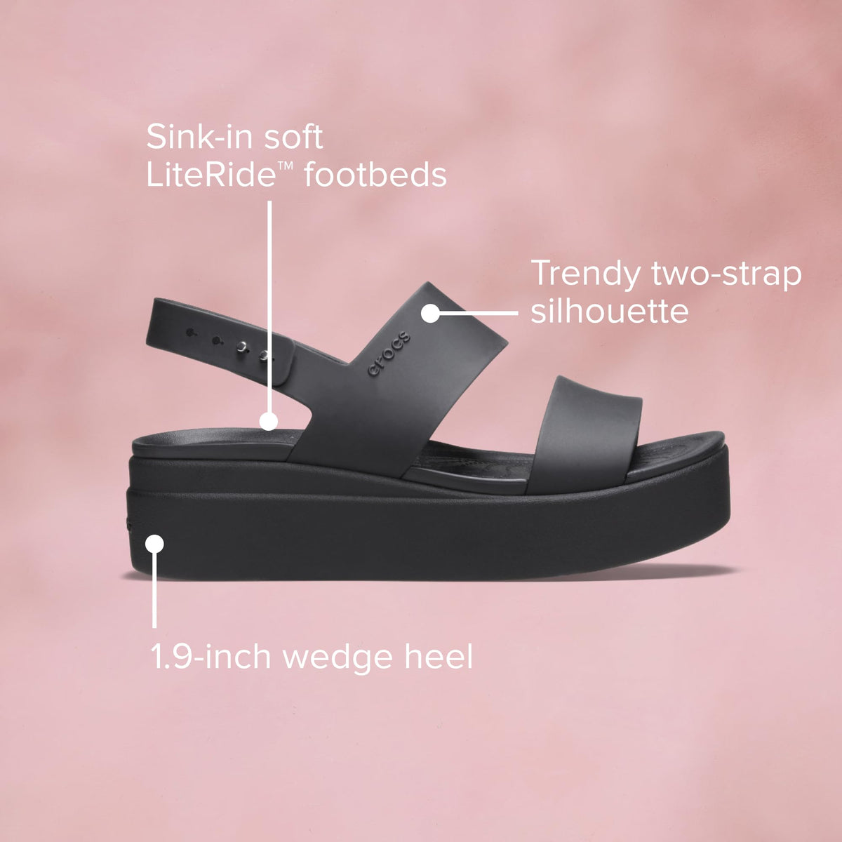 Crocs Women's Brooklyn Low Wedge Sandal