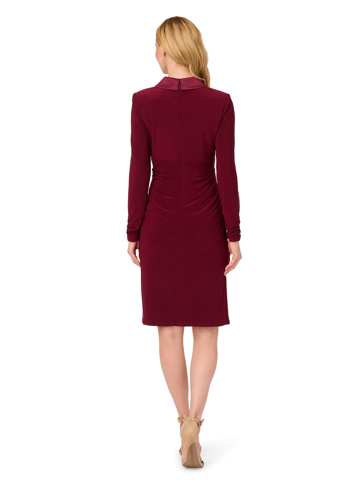Adrianna Papell Women's Stretch Jersey Tuxedo Cocktail Dress