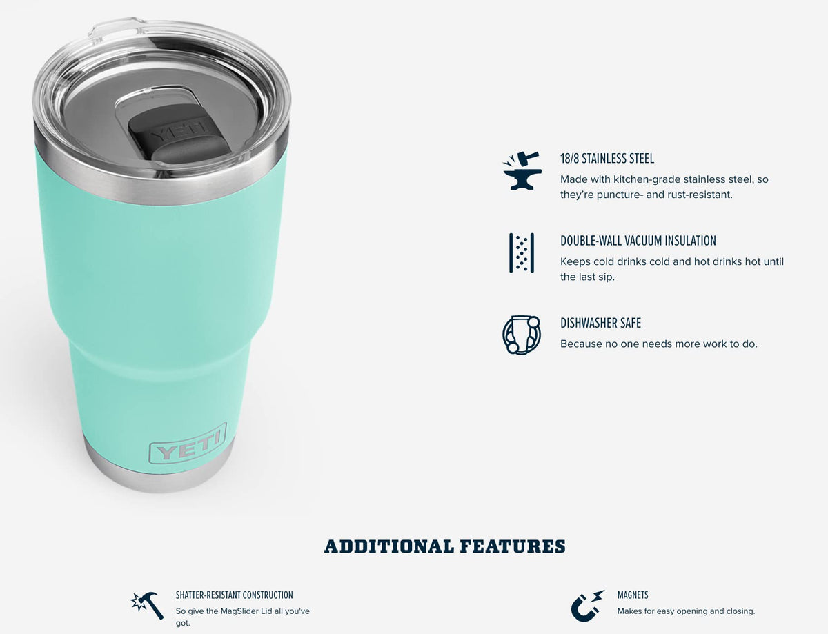 YETI Rambler 30 oz Tumbler with MagSlider Lid