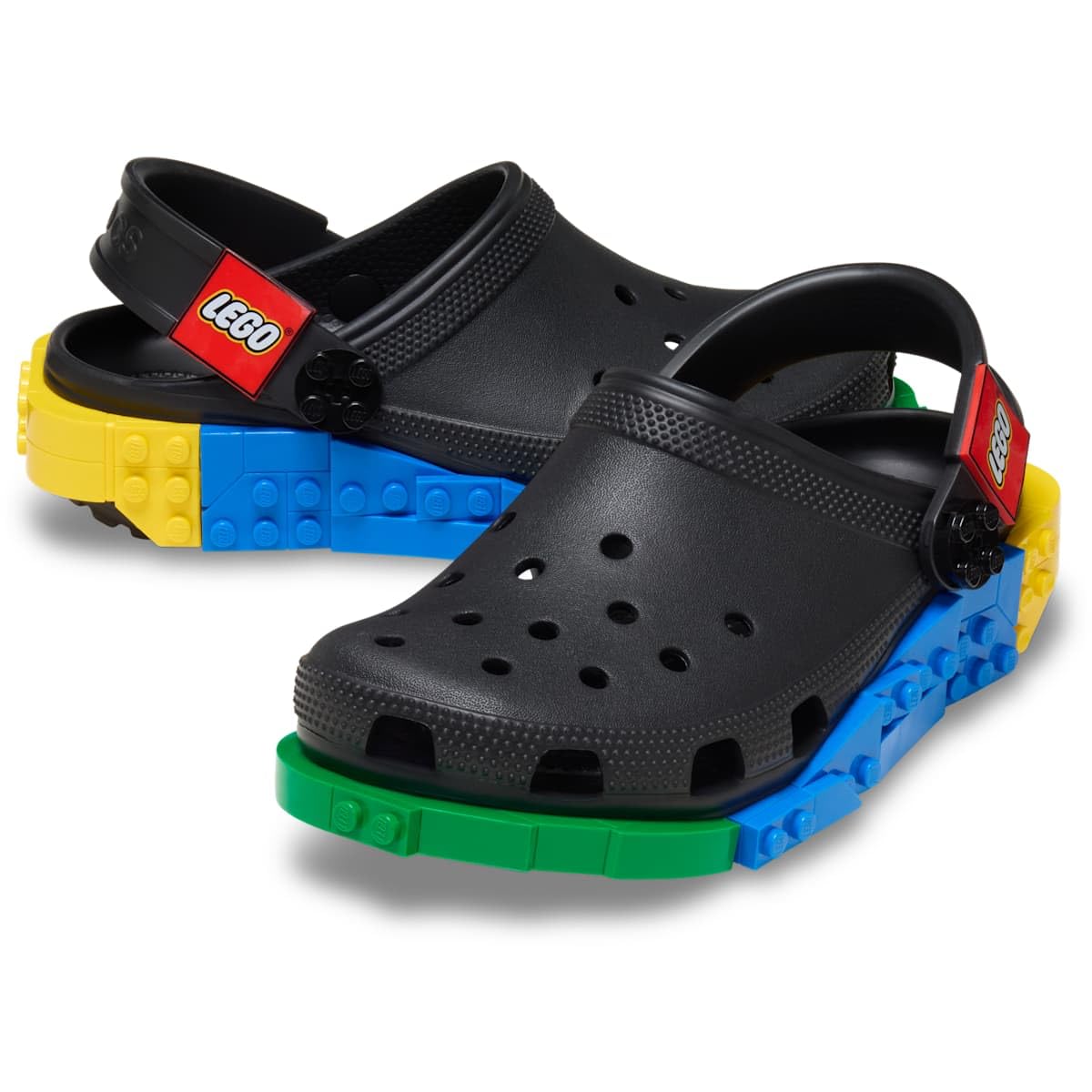 Crocs Unisex-Adult Classic LEGO System Clogs, LEGO Shoes for Women and Men