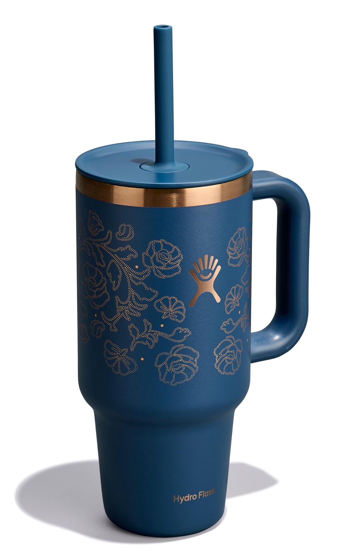 Hydro Flask Travel Tumbler with Handle, Lid and Straw
