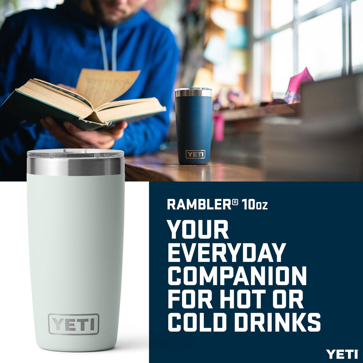 YETI Rambler 10 oz Stainless Steel Tumbler with MagSlider Lid