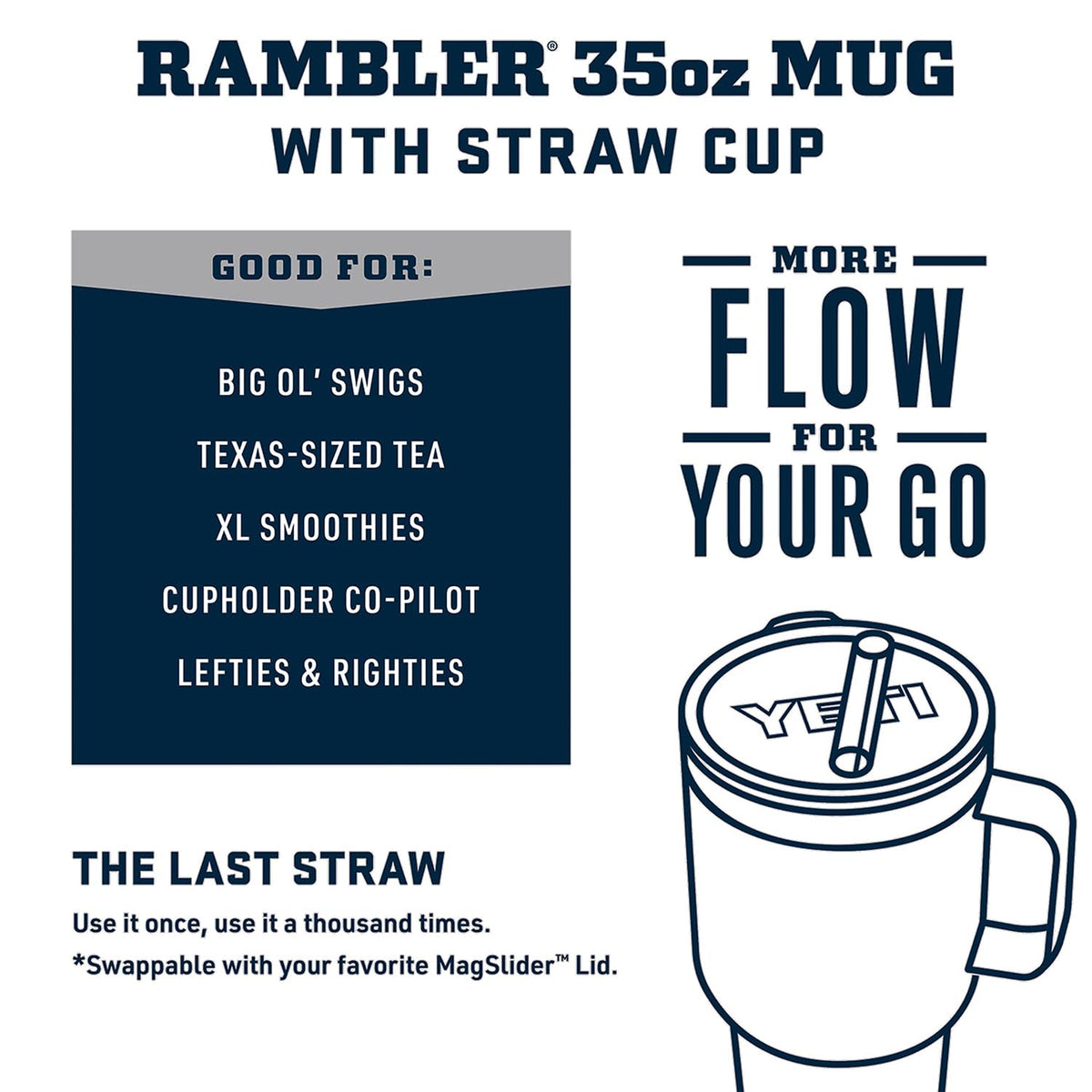 YETI Rambler Straw Mug with Handle