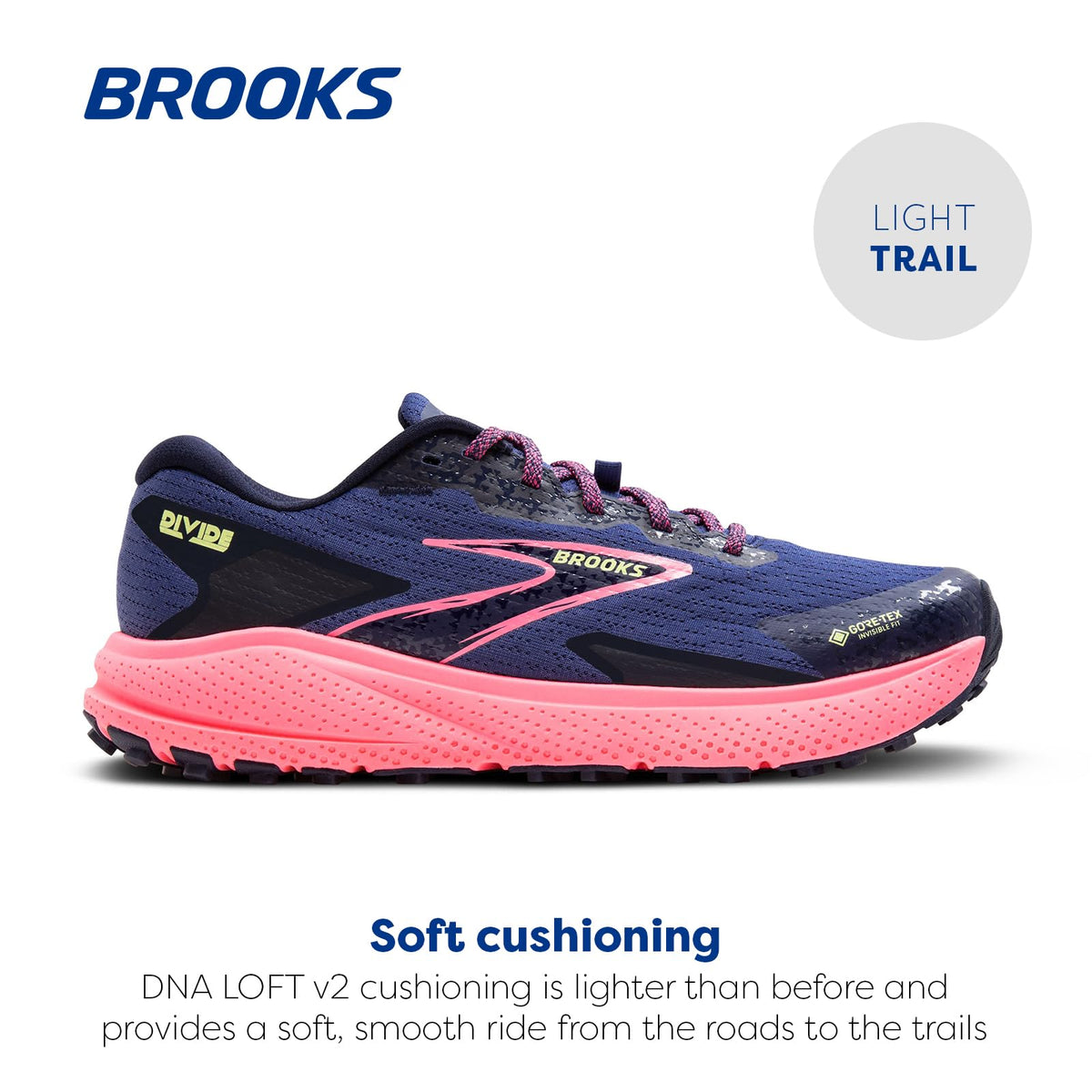Brooks Women's Divide 5 GTX Waterproof Trail Running Shoe
