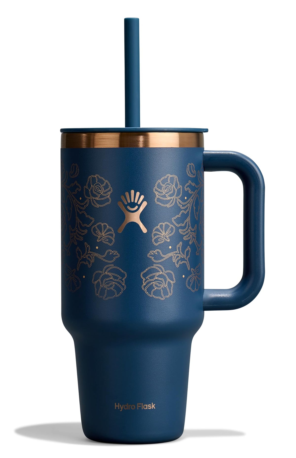 Hydro Flask Travel Tumbler with Handle, Lid and Straw