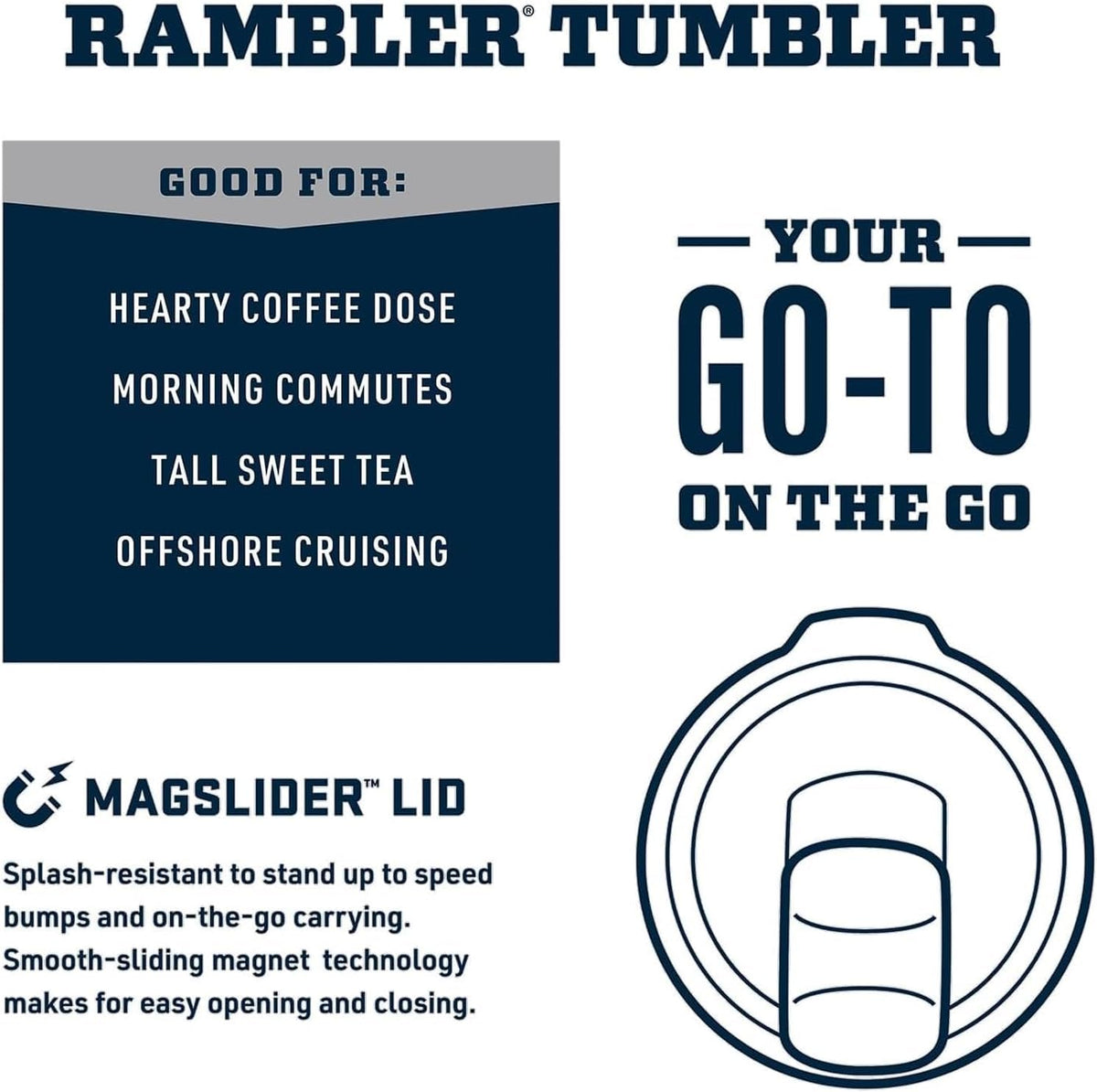 YETI Rambler 30 oz Tumbler with MagSlider Lid