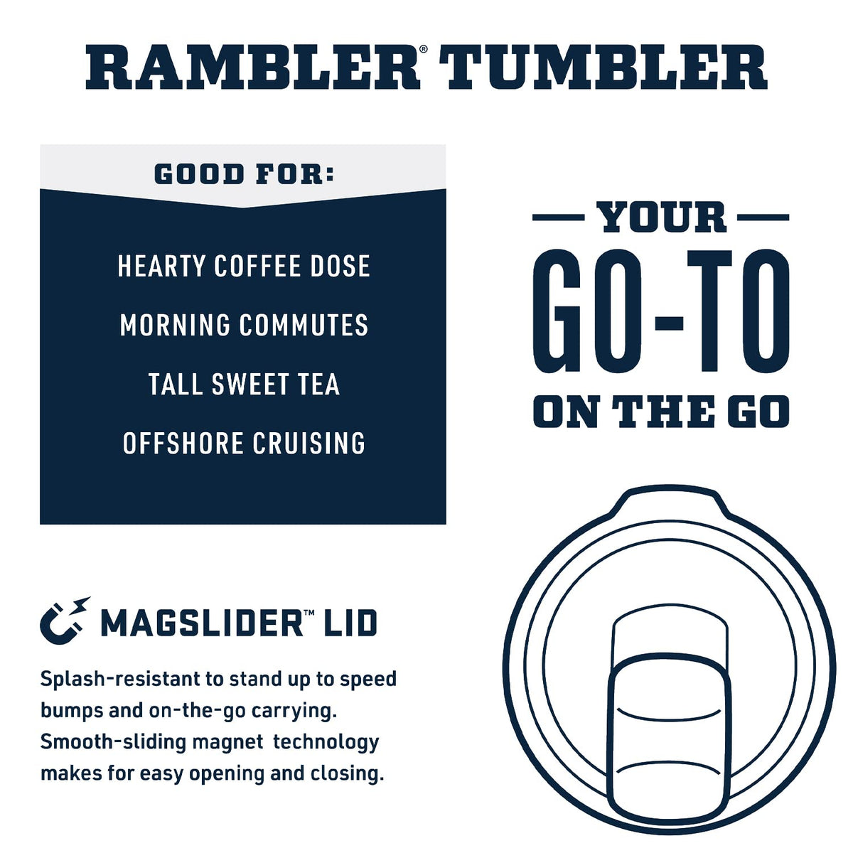 YETI Rambler 16 oz Stackable Pint with MagSlider Lid