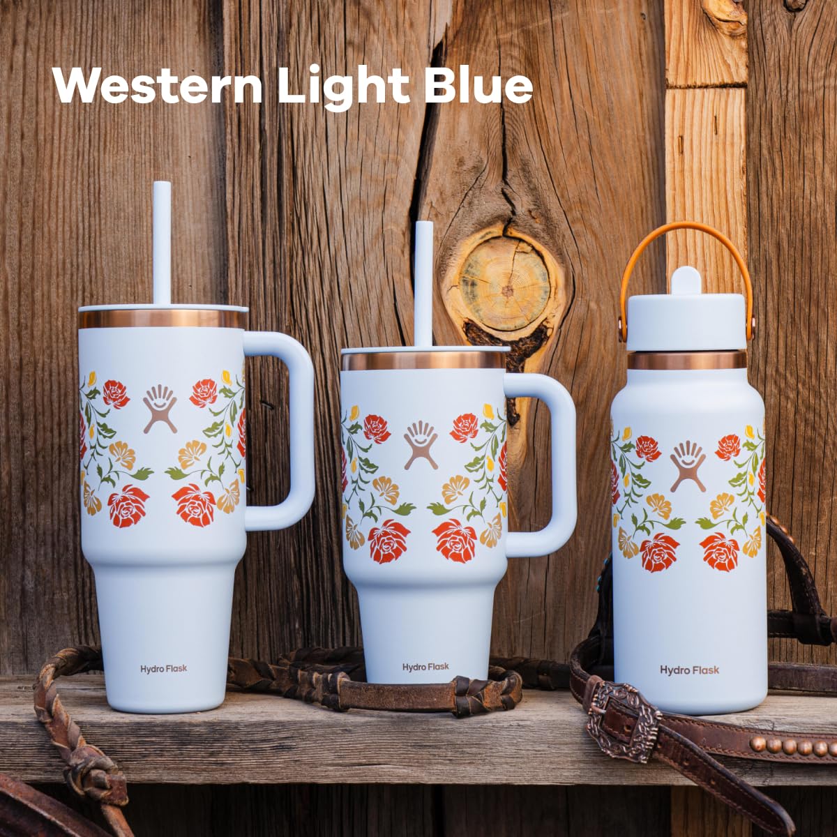 Hydro Flask Travel Tumbler with Handle, Lid and Straw