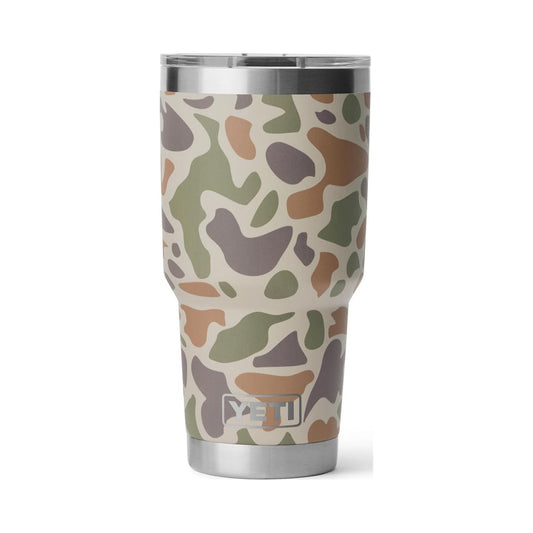 YETI Rambler 30 oz tan camo stainless steel tumbler with MagSlider lid