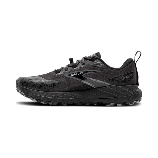Brooks Cascadia 18 men's black mountain trail running shoe