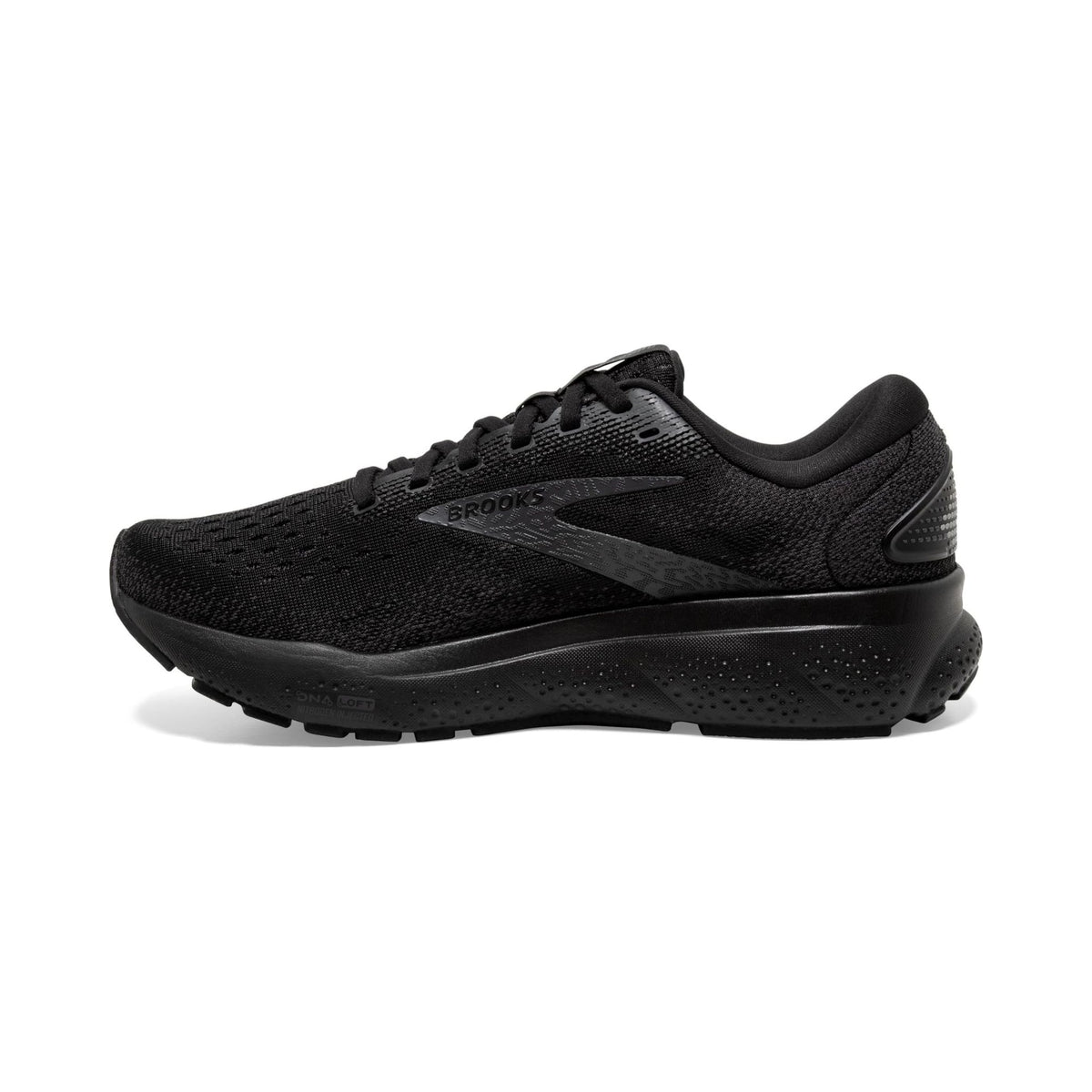 Brooks Men's Ghost 16 neutral running shoe in all black
