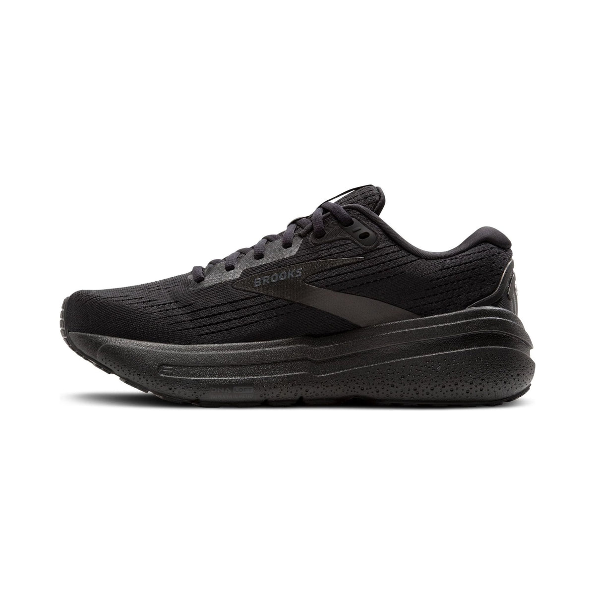 Brooks Ghost Max 2 men's all-black running and walking shoe
