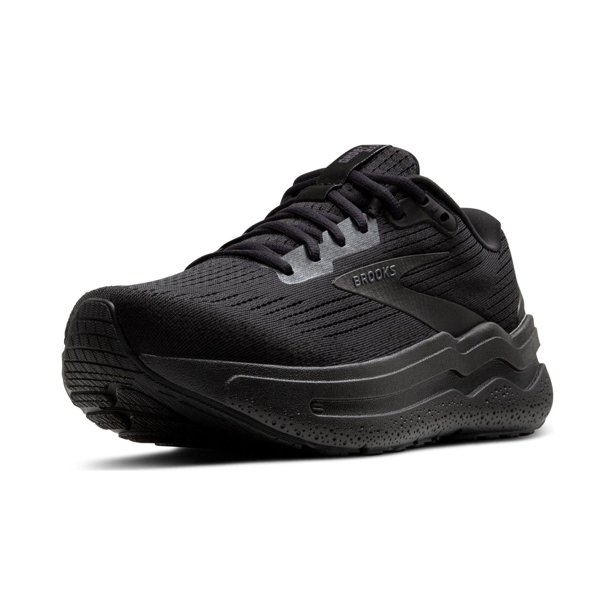 Brooks Ghost Max 2 men's all-black running and walking shoe
