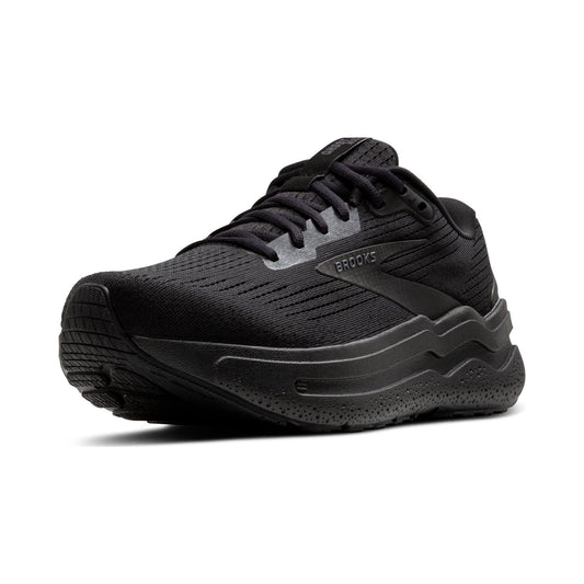 Brooks Ghost Max 2 men's all-black running and walking shoe
