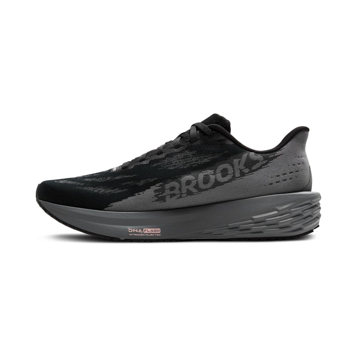 Brooks Men's Launch 11 neutral running shoe in black and grey