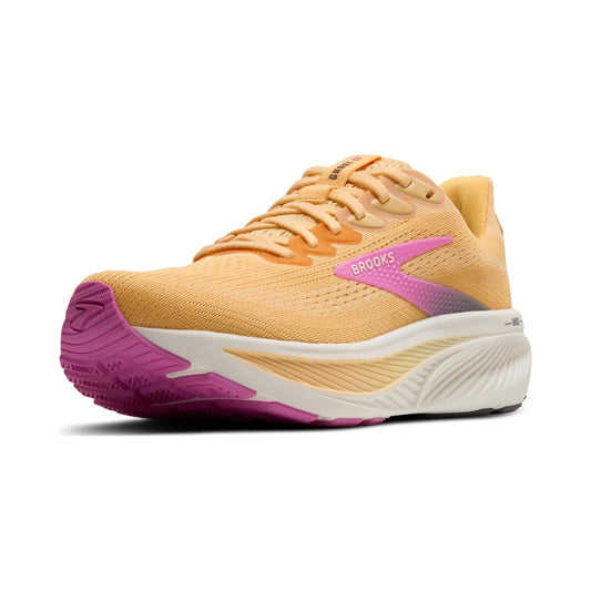 Brooks Women's Ghost 17 running shoe in peach and pink