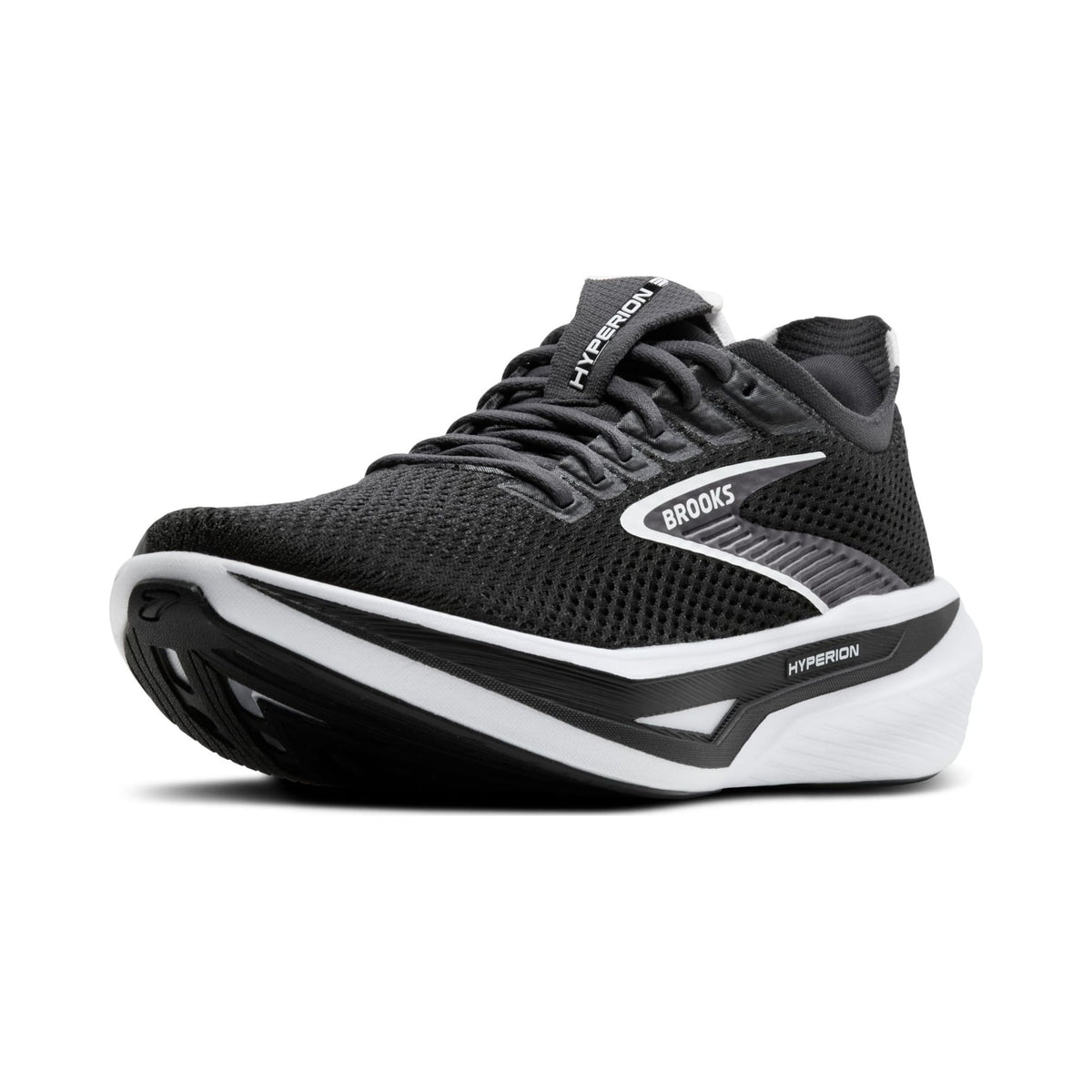 Brooks Women's Hyperion 3 black and white neutral running shoe