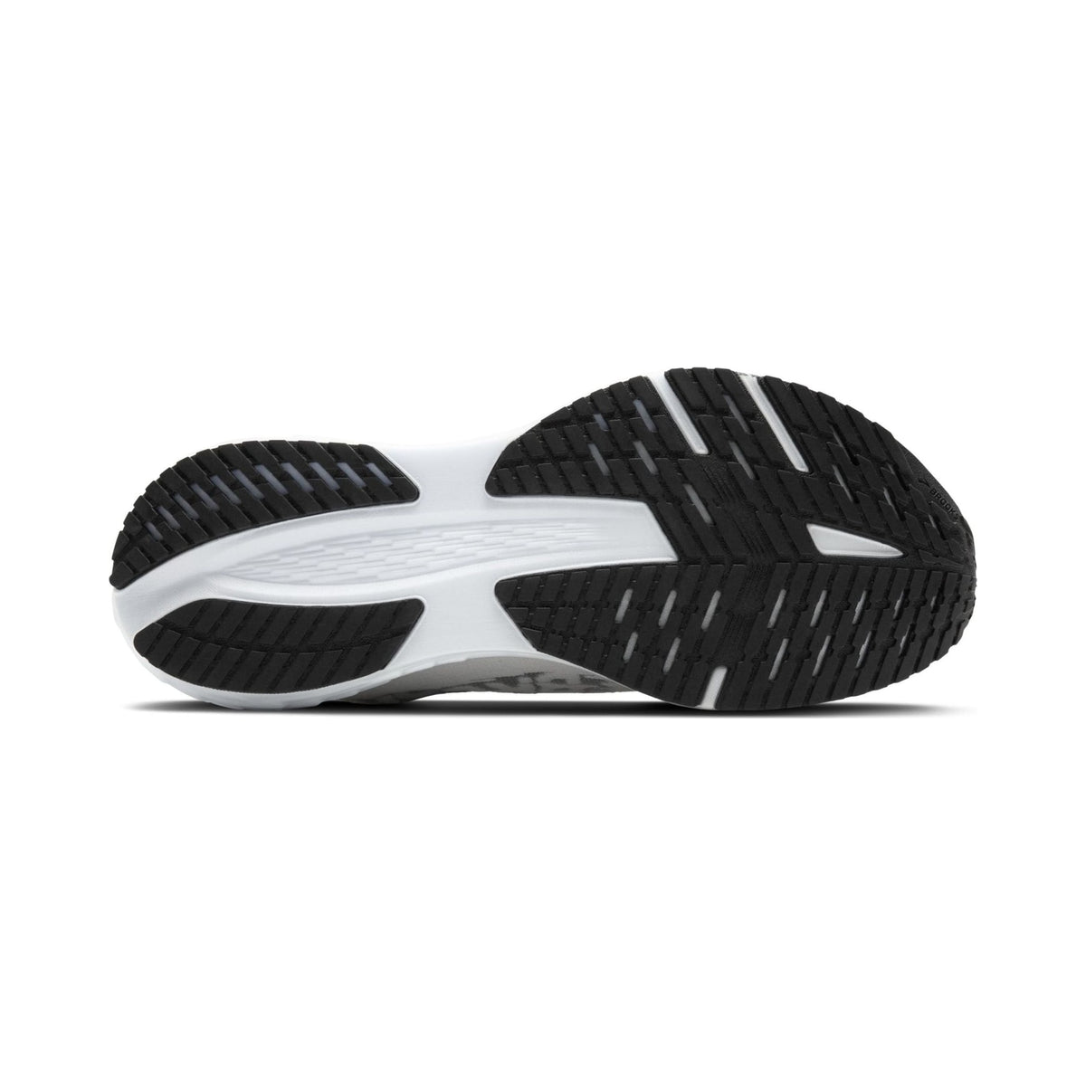 Brooks Women's Launch 11 neutral running shoe in black and white