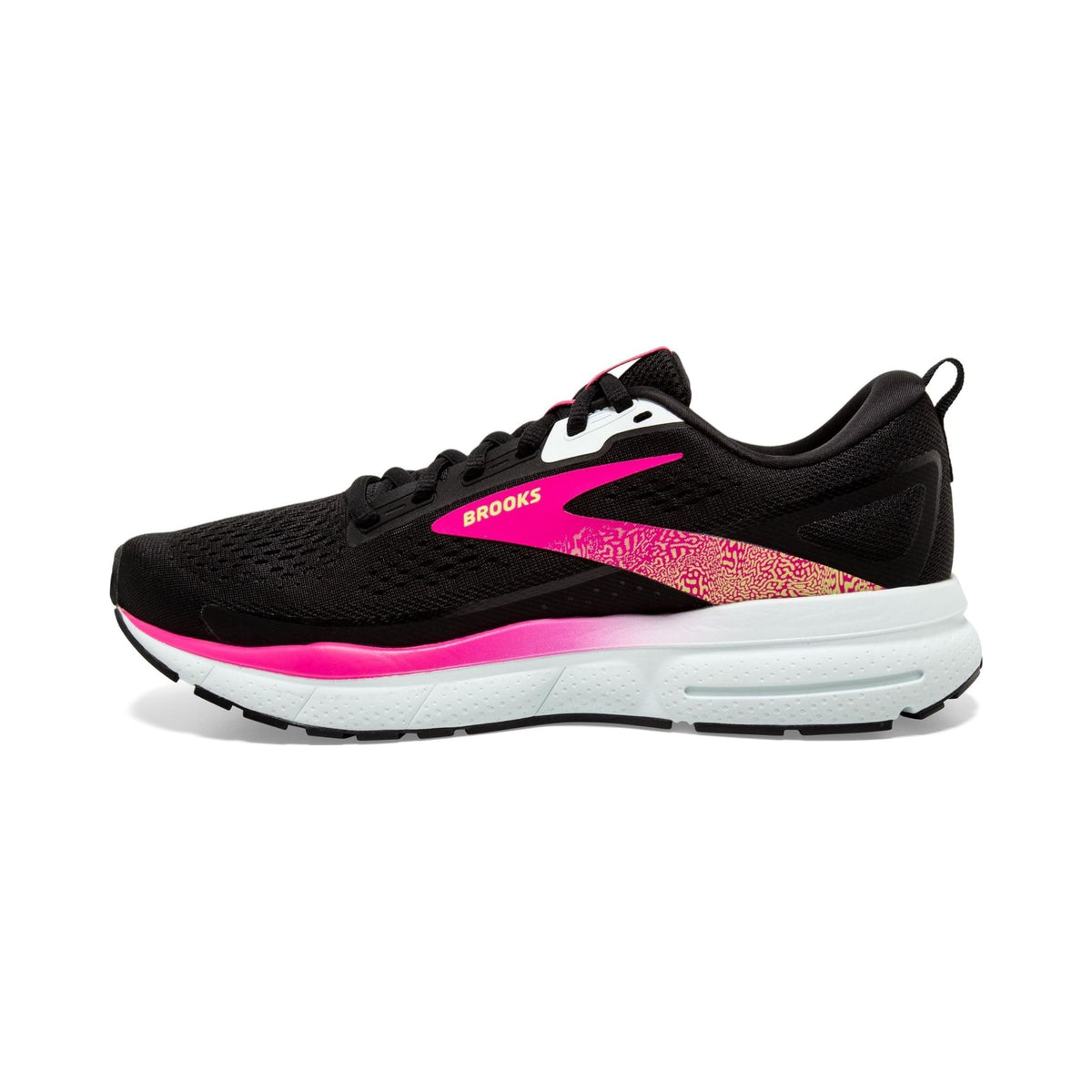 Brooks Women's Trace 3 neutral running shoe in black and pink