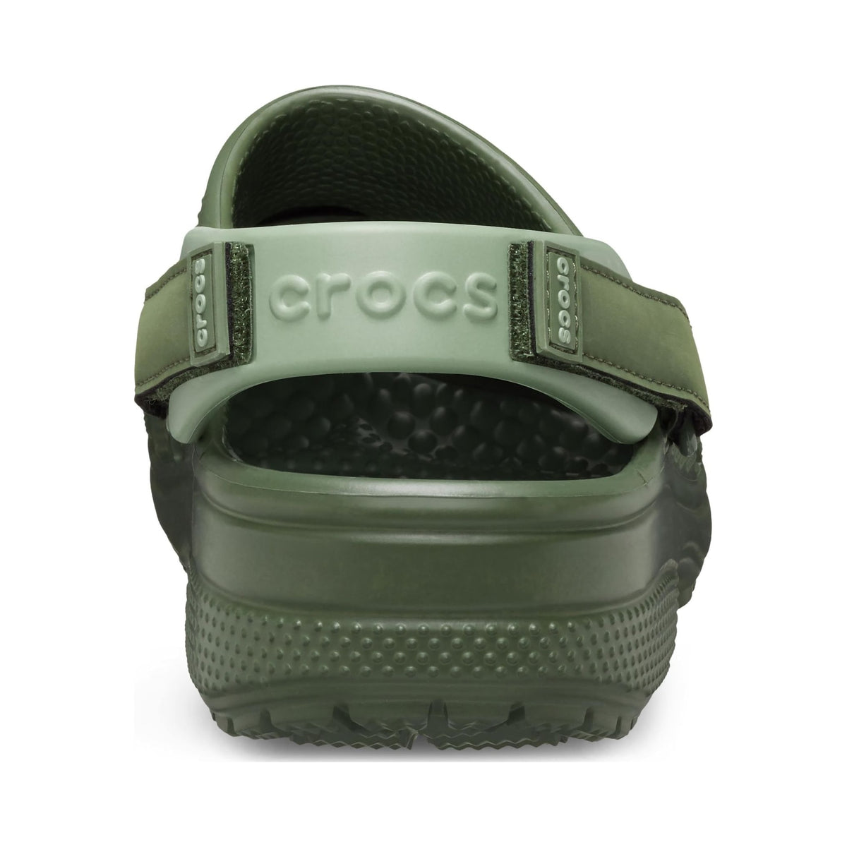 Crocs Yukon Vista II LiteRide men's clog in army green, multiple views