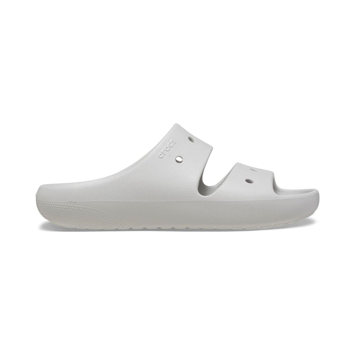 Crocs Classic Sandal V2 women's grey two-strap slide sandal