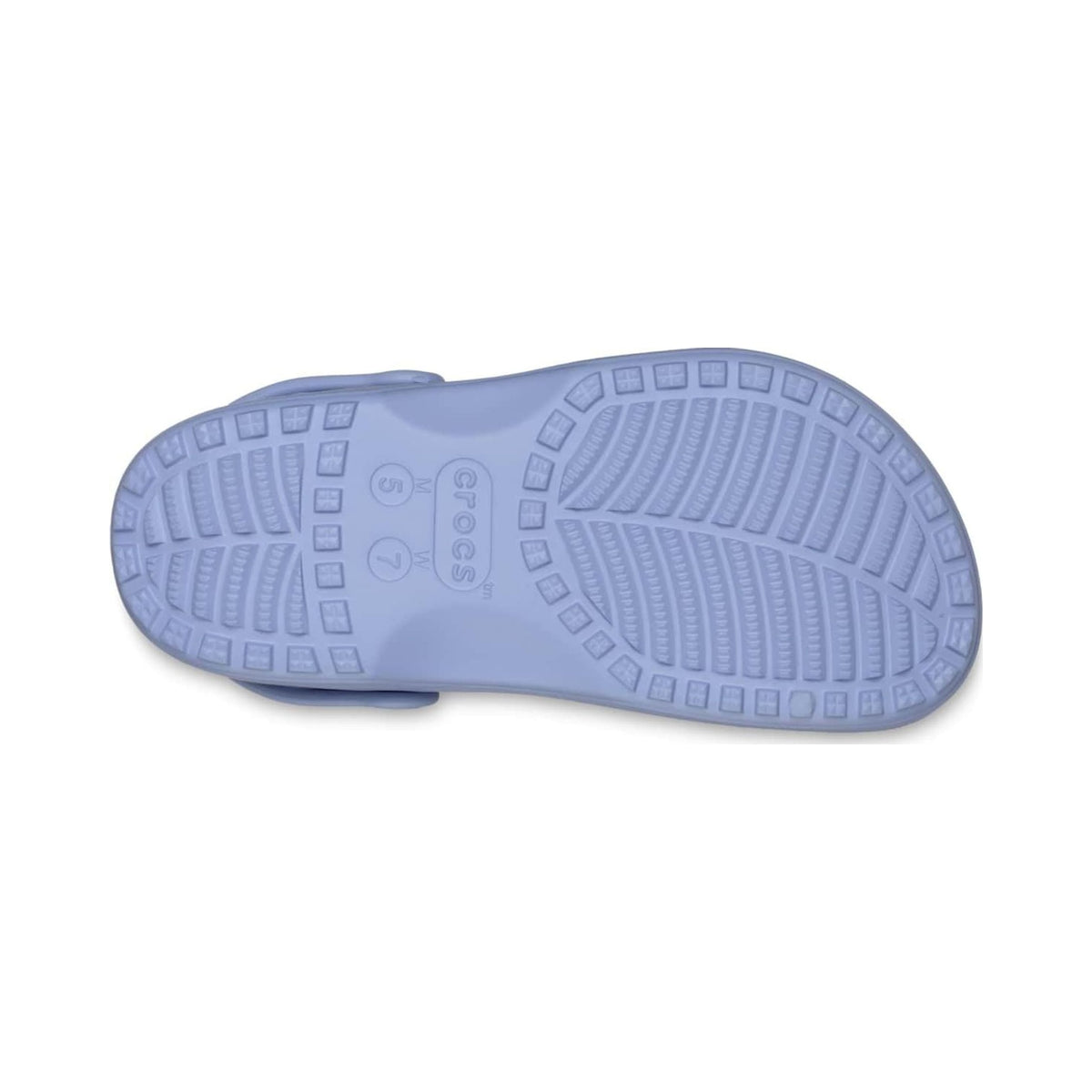 Crocs Unisex Adult Floral Classic Clogs in light blue, multiple views