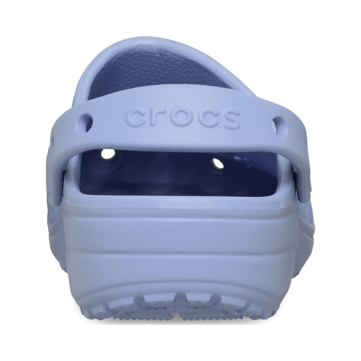 Crocs Unisex Adult Floral Classic Clogs in light blue, multiple views