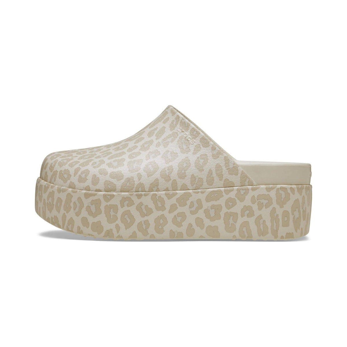 Crocs Women's Dylan Platform Clog in bone leopard print