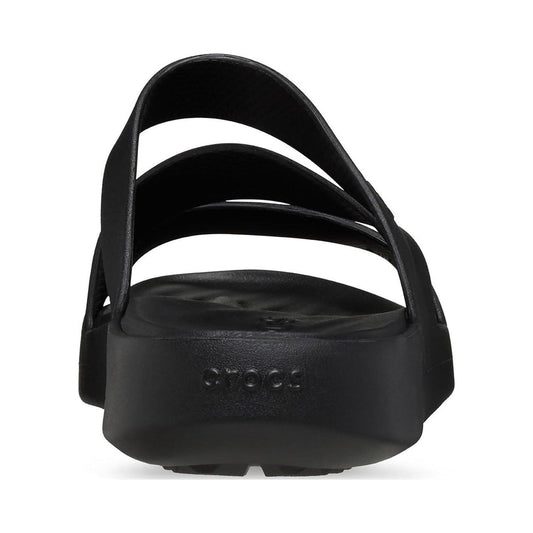 Crocs Women's Getaway Strappy Sandal in black, blue and bone colorways