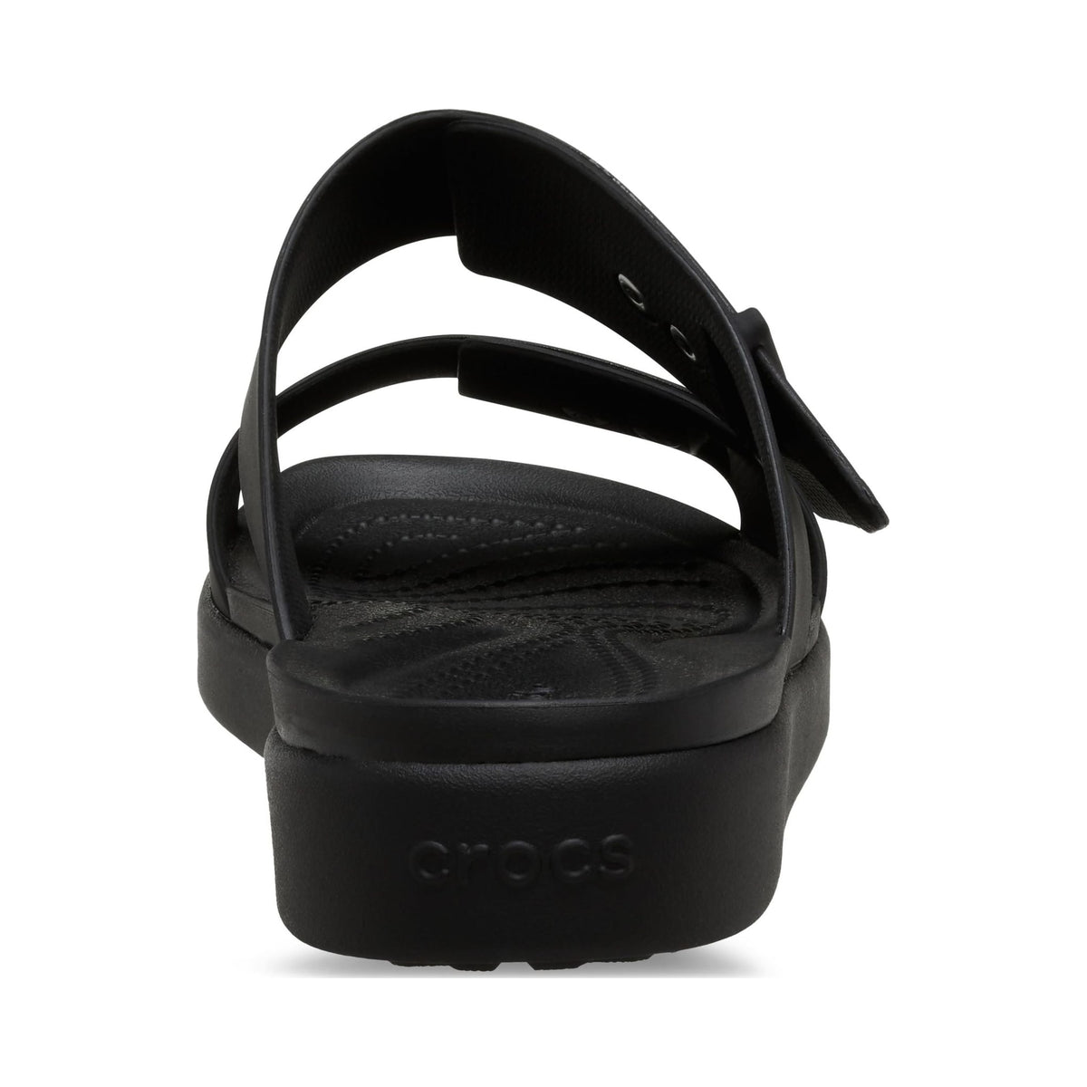 Crocs Women's Brooklyn Buckle Low black platform sandals