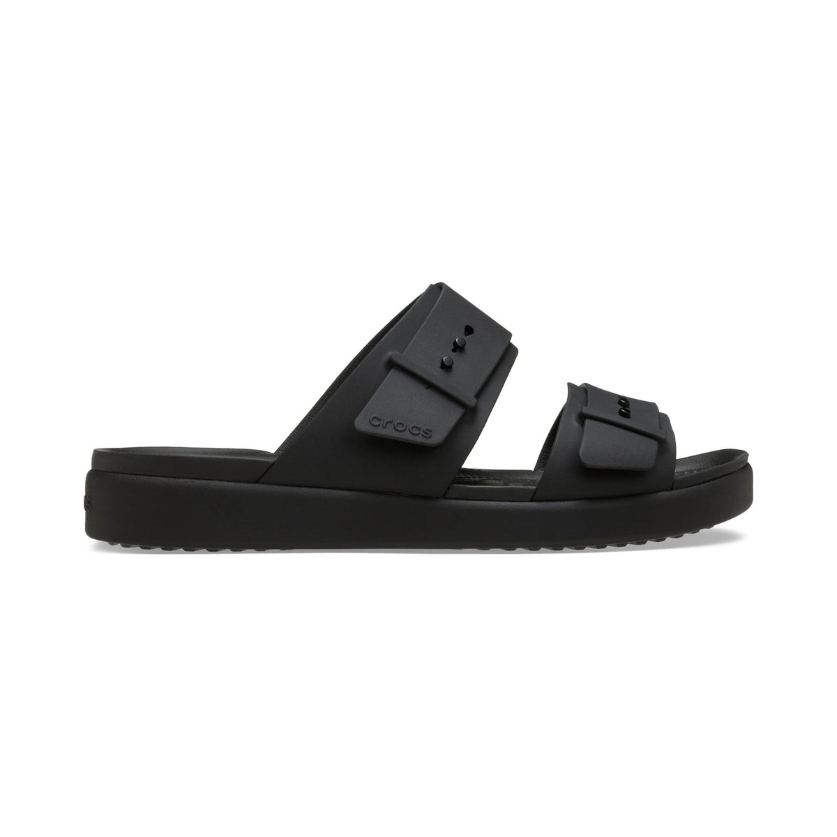 Crocs Women's Brooklyn Buckle Low black platform sandals