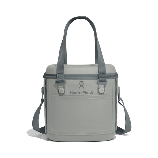 Hydro Flask Carry Out soft cooler tote in grey with shoulder strap