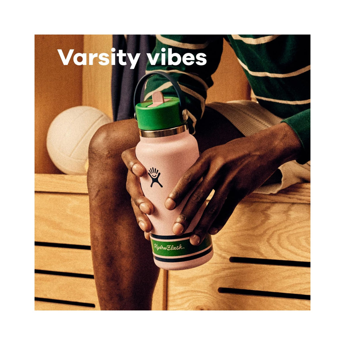 Hydro Flask 24 oz Standard Flex Straw Cap bottle in Campus Pink