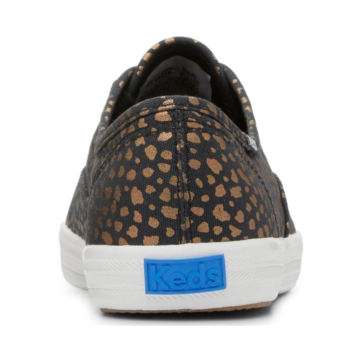 Keds Champion leopard glitter print lace-up sneaker, white sole