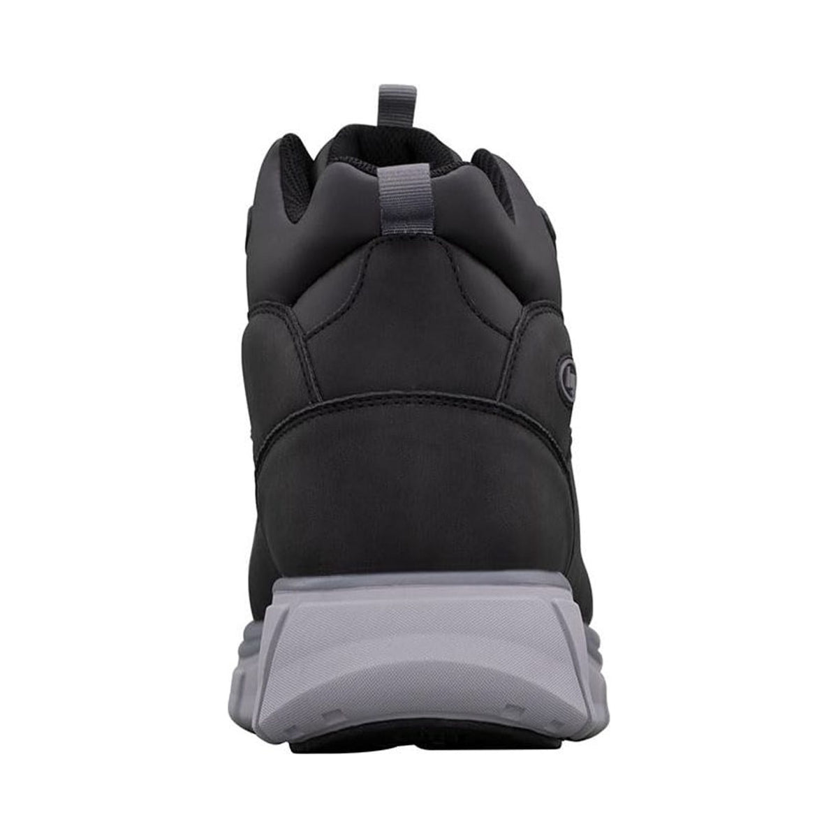 Lugz men's Whirlwind black mid-top boot with grey sole
