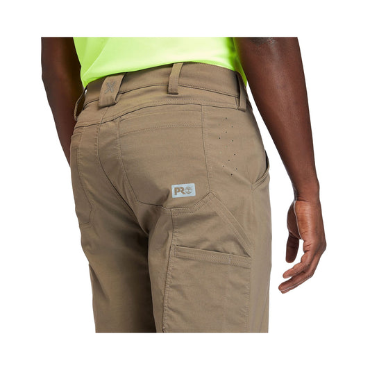 Timberland PRO men's work pants in tan, front and back pocket detail