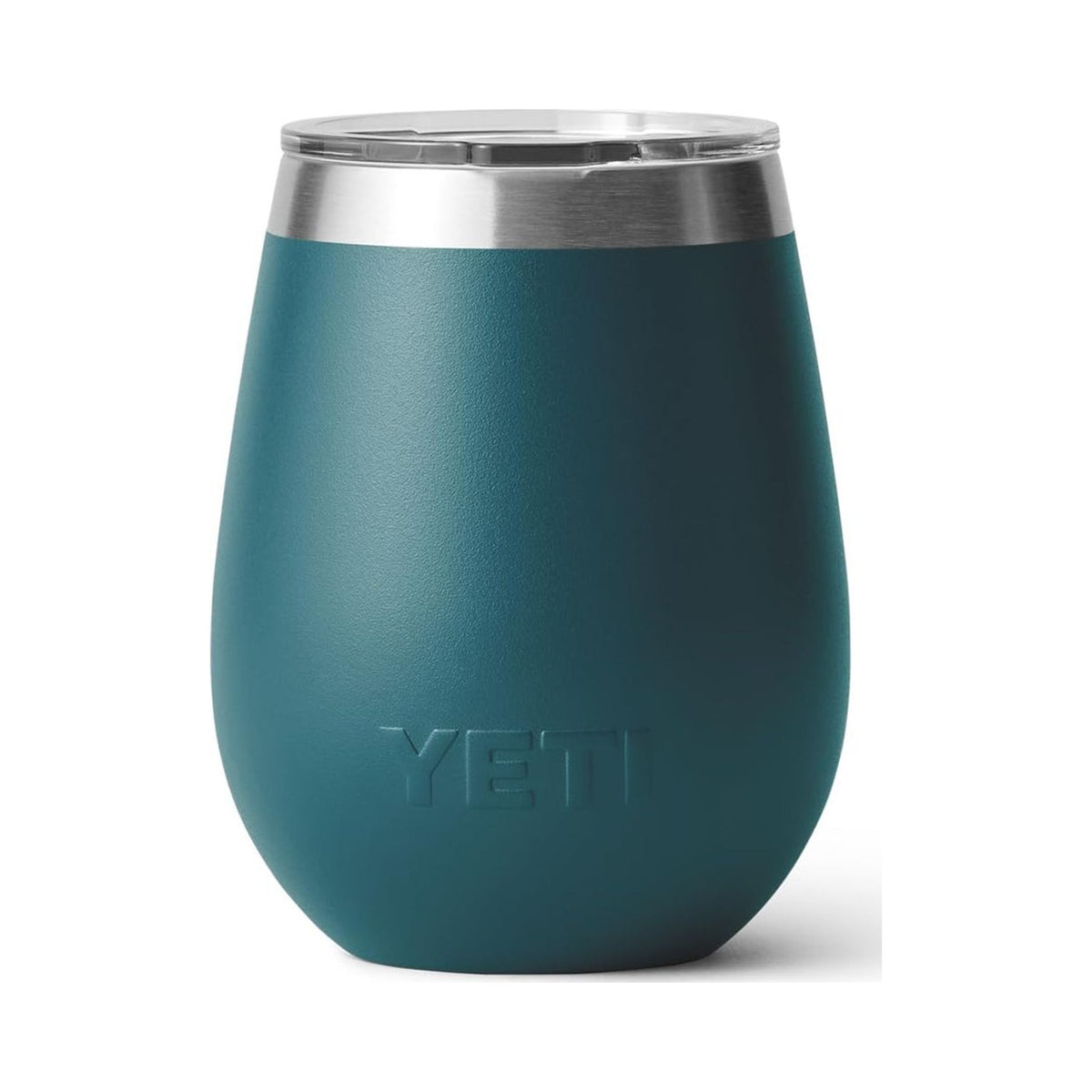 YETI Rambler 284 ml insulated stainless steel wine tumbler in teal with MagSlider lid