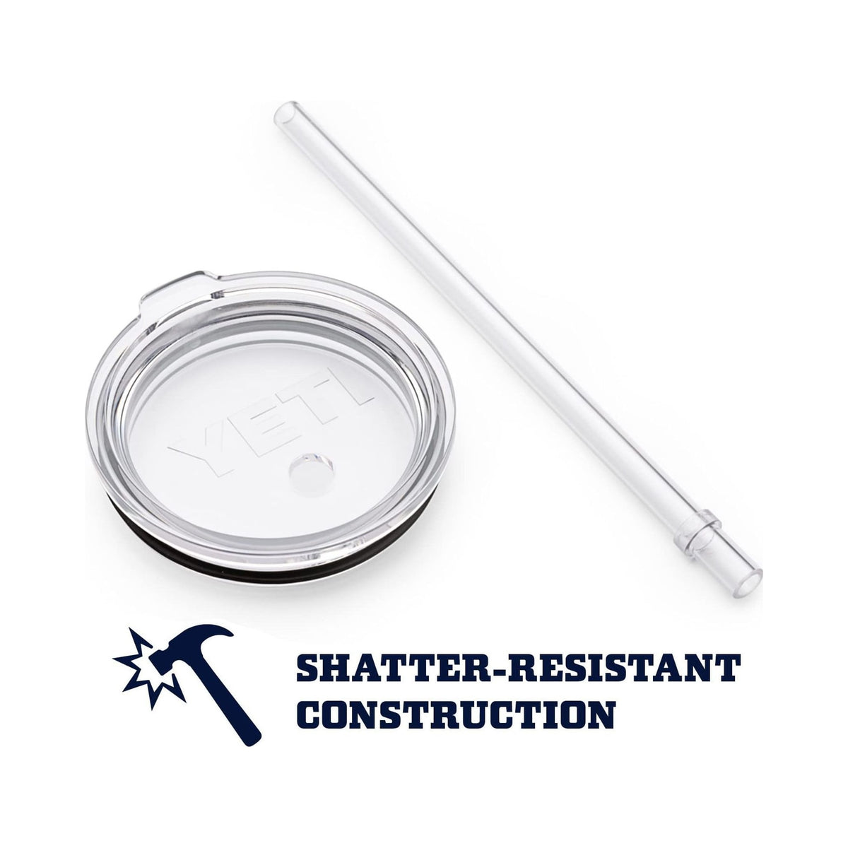 YETI Rambler 26 oz stainless steel straw cup in yellow with clear straw lid